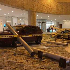 جانب من آثار الزلزال.