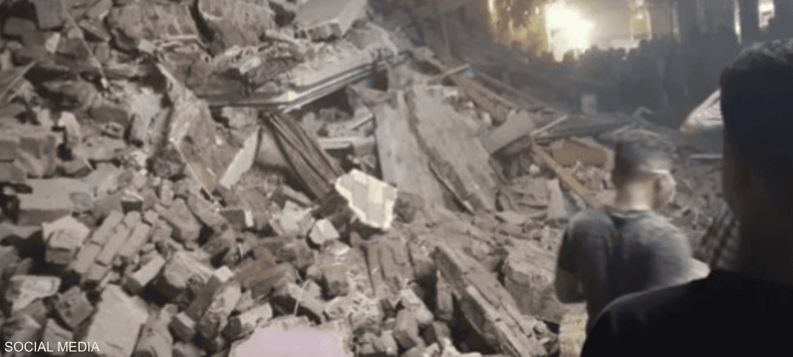 انهيار عقار في شبرا الخيمة بالقليوبية