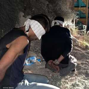 زكريا الزبيدي ومحمد العارضة في لحظة اعتقالهما