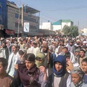 شارك الآلاف في التظاهرة المناهضة لطالبان في قندهار