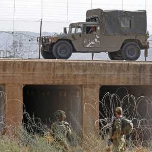 قوة إسرائيلية خلال البحث عن الأسرى الفارين.