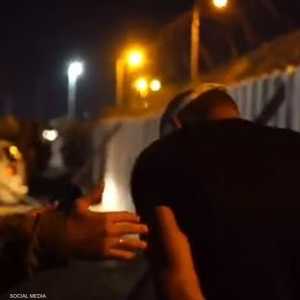 الأسير الفلسطيني أيهم كممجي لحظة اعتقاله