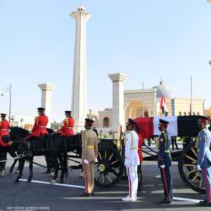 جانب من الجنازة العسكرية التي أقيمت للمشير طنطاوي