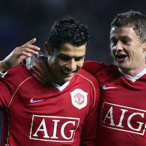 رونالدو وسولسكاير تزاملا في مانشستر يونايتد قبل سنوات