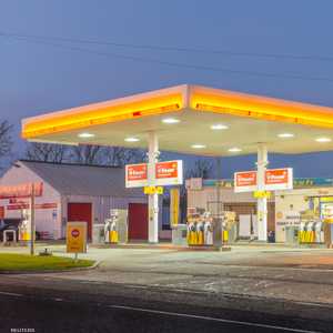 إحدى محطات التزود بالوقود في بريطانيا.