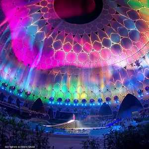 جانب من حفل افتتاح إكسبو المذهل