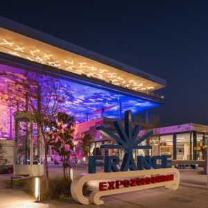 مدخل الجناح الفرنسي في إكسبو 2020