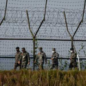 جانب من الحدود بين الكوريتين.