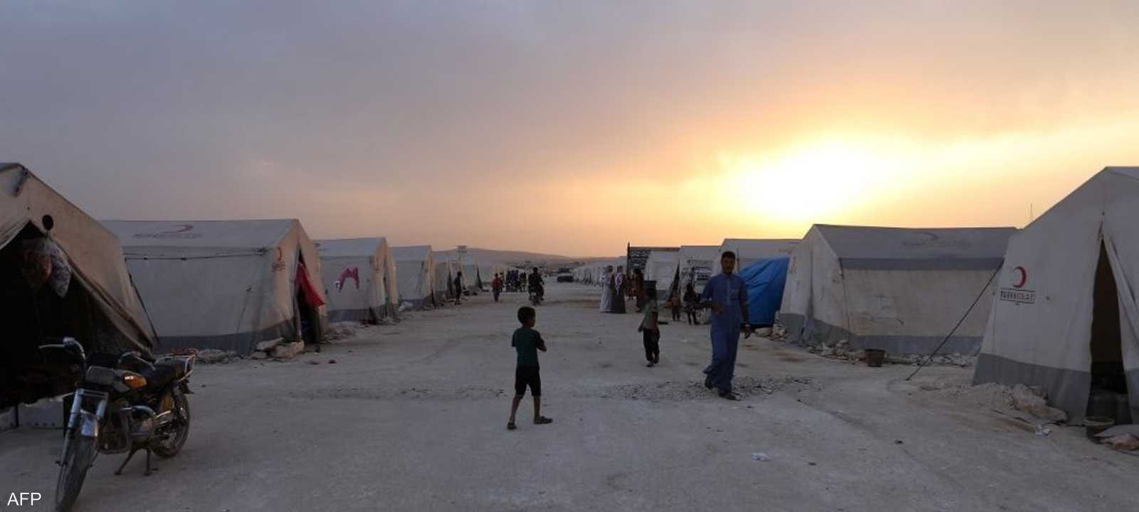 أرشيفية لأحد المخيمات في سوريا