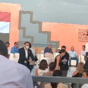 لقطات من افتتاح المؤتمر الصحفي لمهرجان الجونة السينمائي