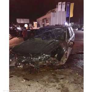 جانب من حادث السير