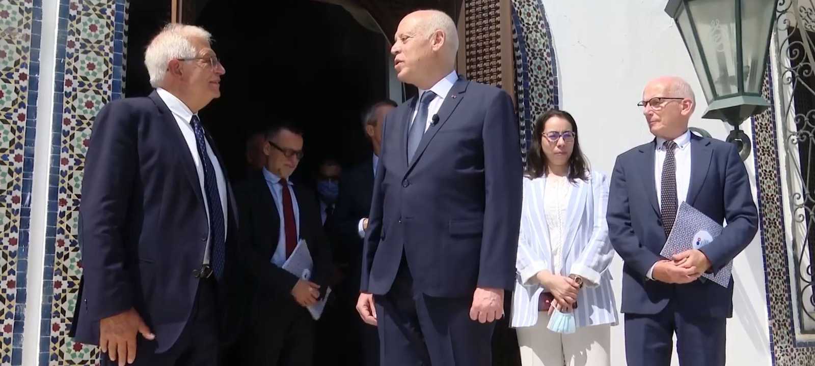 من لقاء سابق جمع الرئيس التونسي بجوزيب بوريل