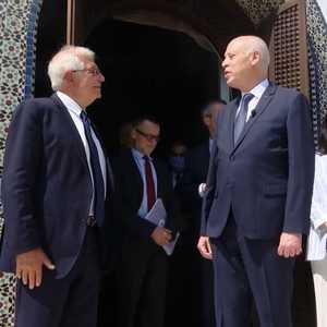 من لقاء سابق جمع الرئيس التونسي بجوزيب بوريل