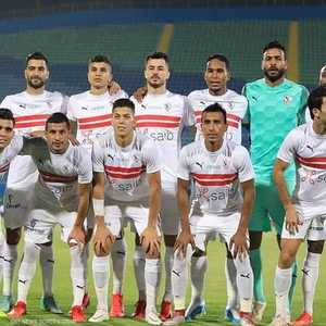 لاعبو فريق الزمالك المصري.