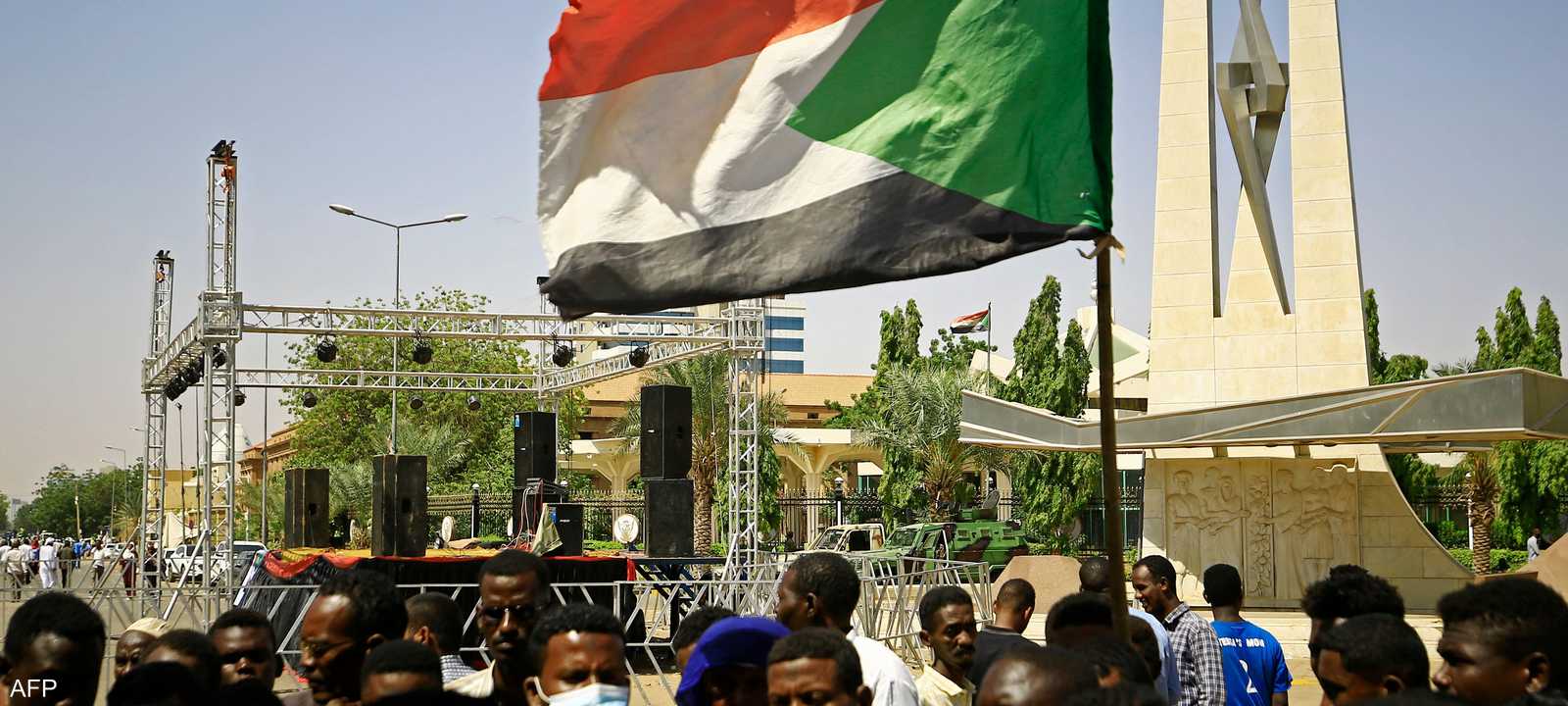 جانب من اعتصام القصر