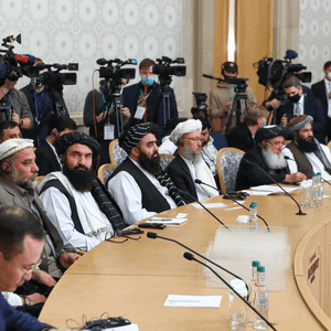 أرشيفية لوفد من طالبان في جولة محادثات دولية