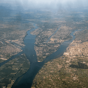 جانب من نهر النيل في مصر