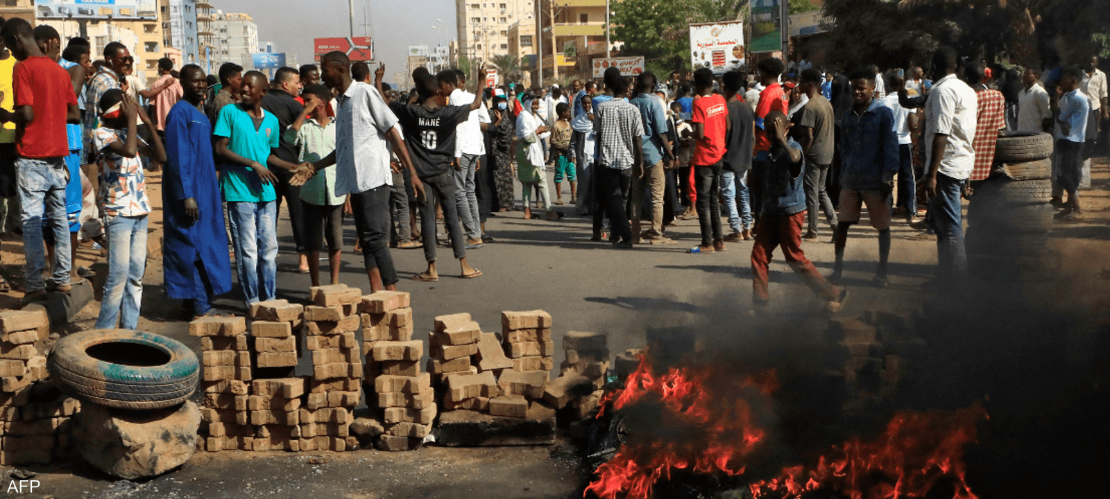 محتجون في السودان