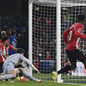 جانب من مباراة تشلسي وساوثمبتون.