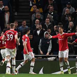 رونالدو افتتح التسجيل لمانشستر في الدقيقة 39