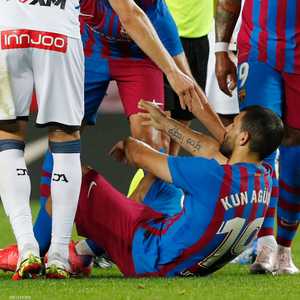 أغويرو شعر بألم في صدره أثناء اللقاء