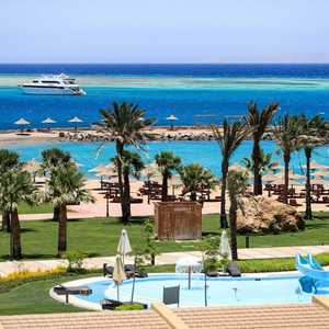 جانب من مدينة الغردقة السياحية في مصر.