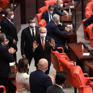 زعيم حزب الشعب الجمهوري المعارض في تركيا كمال  كليجدار أوغلو