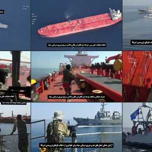 صور من التلفزيون الإيراني لناقلة النفط