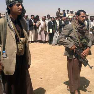 أرشيفية لعناصر من ميليشيا الحوثي الإرهابية