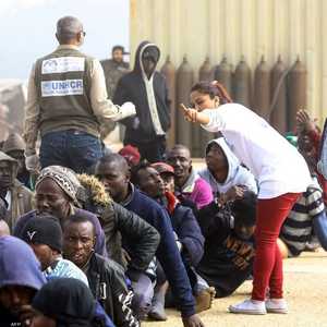 مهاجون أفارقة في ليبيا.