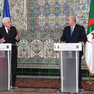 الرئيس الجزائري ونظيره الإيطالي