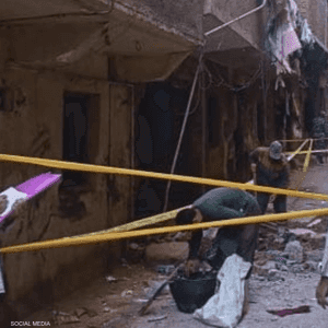 انهيار أجزاء من 3 عقارات في مصر