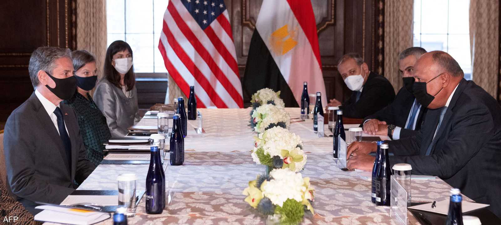 لقاء سابق بين وزيري خارجية مصر والولايات المتحدة