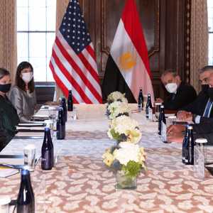 لقاء سابق بين وزيري خارجية مصر والولايات المتحدة