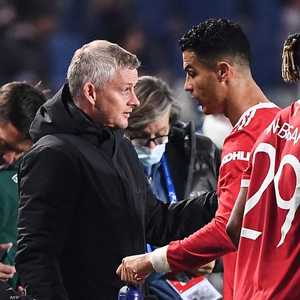 رونالدو ومدرب مانشستر يونايتد سولشاير