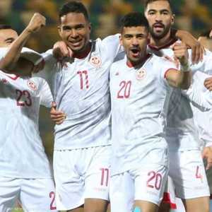 منتخب تونس لكرة القدم خلال مباراة سابقة