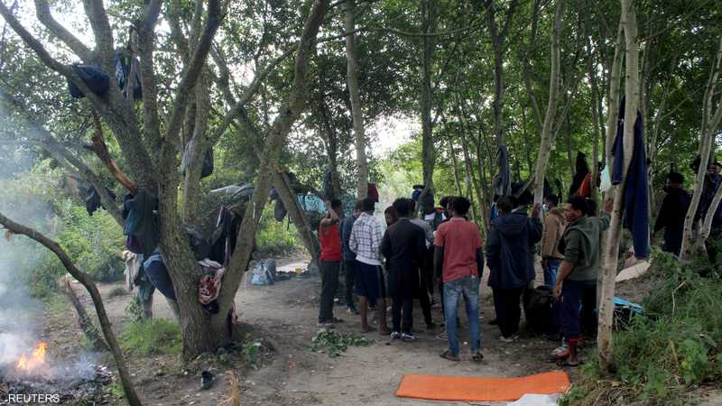 مهاجرون قرب كاليه في فرنسا