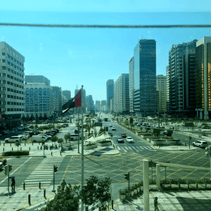 أحد شوارع العاصمة الإماراتية أبوظبي