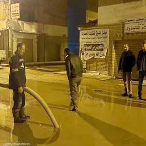 جانب من عمليات الدفاع المدني المصري