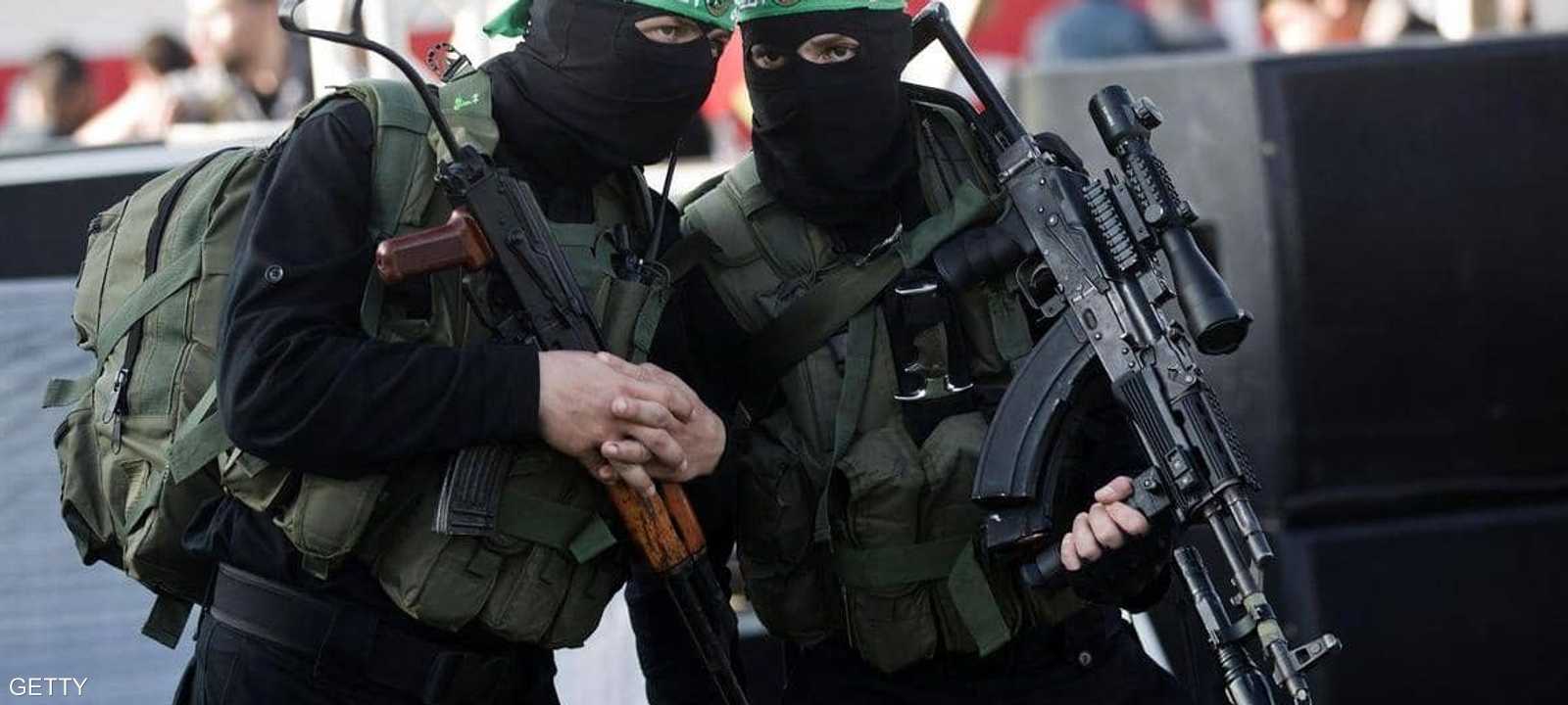 مقاتلان من حركة حماس في غزة