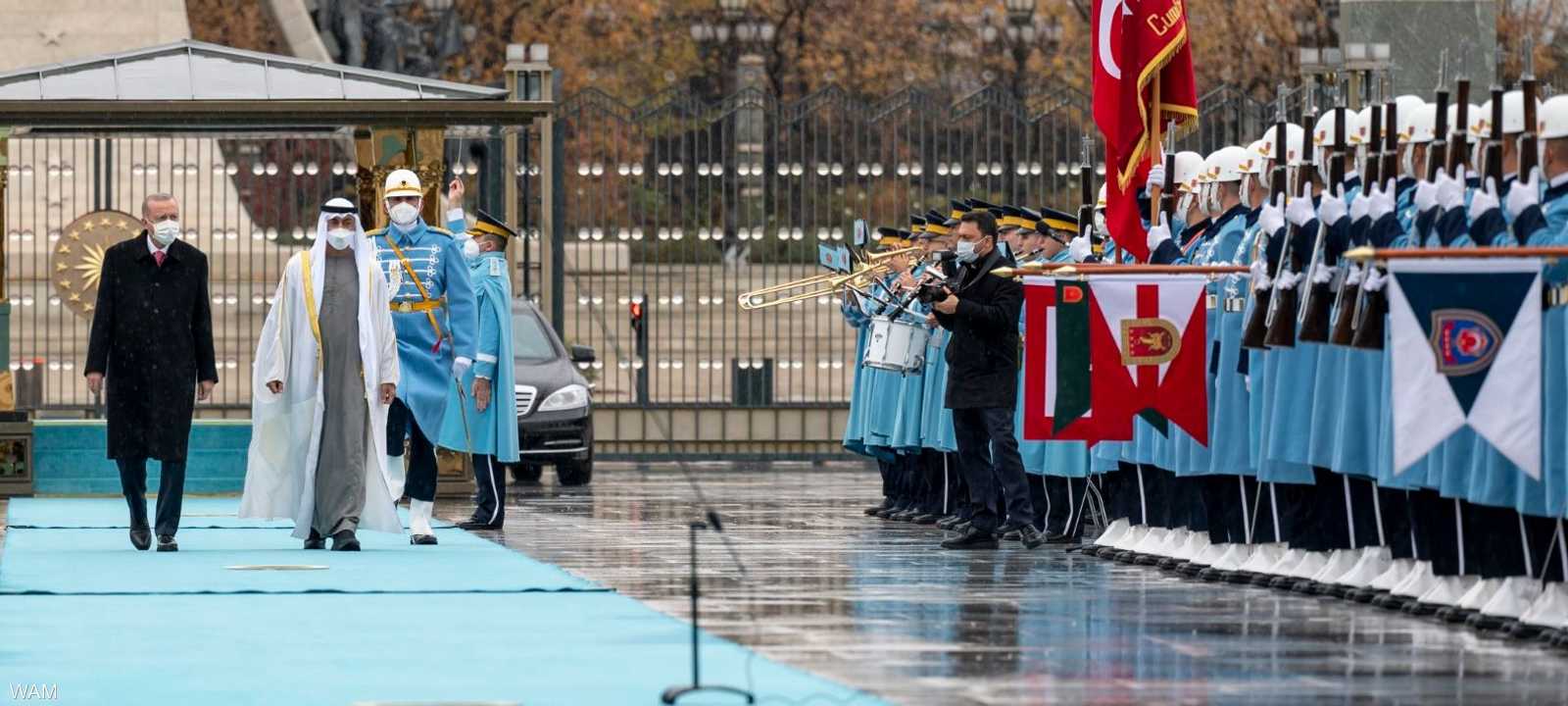 أردوغان استقبل الشيخ محمد بن زايد في أنقرة