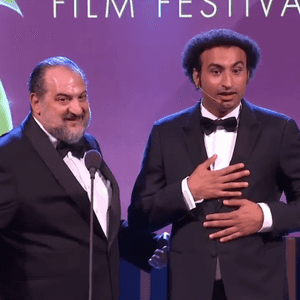 علي ربيع وخالد الصاوي في مهرجان القاهرة السينمائي