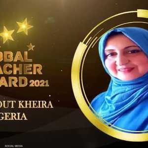 أستاذة جزائرية تتوج بجائزة "المعلم العالمي"