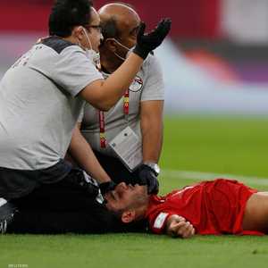 فتحي غادر الملعب متأثرا بإصابته