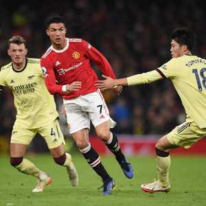 جانب من المباراة.