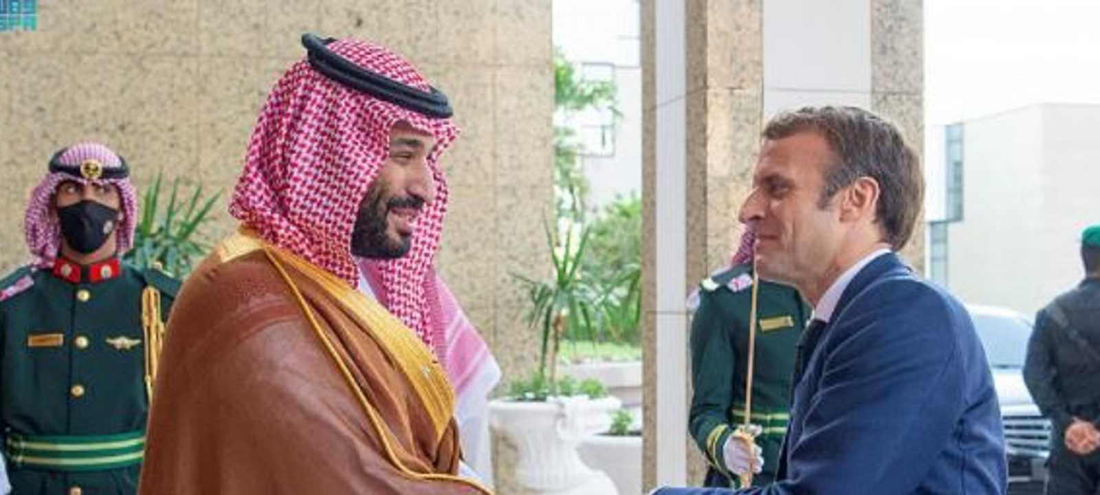 ولي العهد السعودي والرئيس الفرنسي