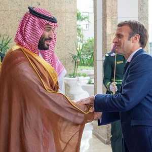 ولي العهد السعودي والرئيس الفرنسي