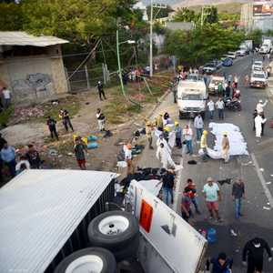 مصرع 49 مهاجرا على الأقل في الحادث