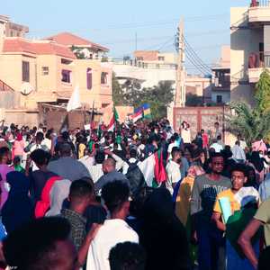 من تظاهرة سابقة في السودان.