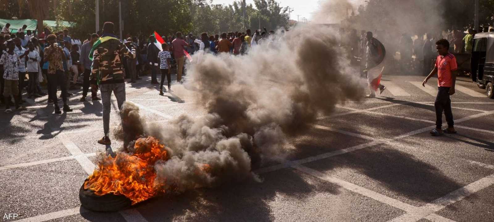 احتجاجات وقطع طرق في بورتسودان - أرشيفية